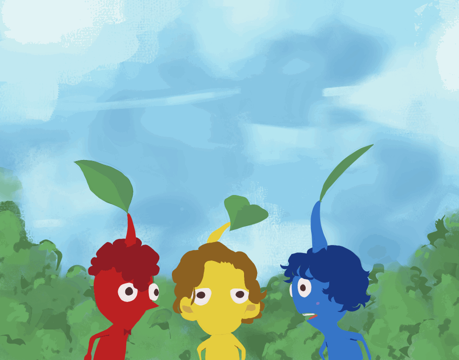 Friends as Pikmins